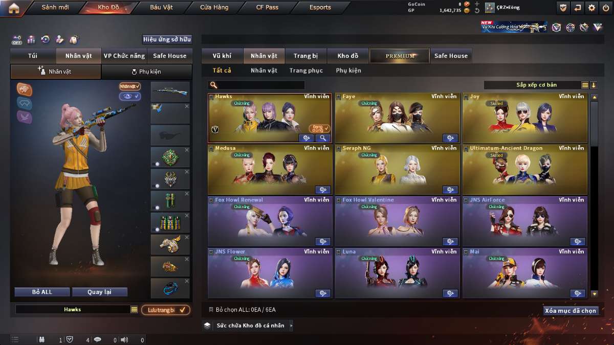 shop acc cf uy tin gia re